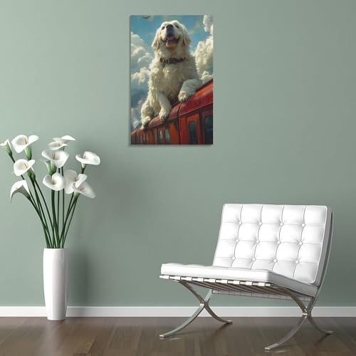 Toile Saint-Bernard impression giclée murale 20x30