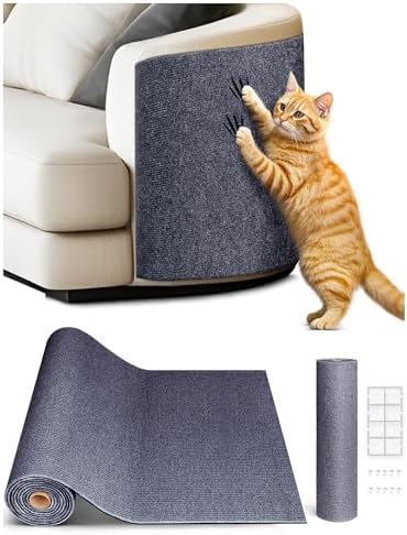 TLNNK 78.7"x15.8" Cat Scratch Mat — shown in a real home setting for scale