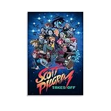 Scott Pilgrim Movie Poster Comic Movie 2023 Canvas Art Painting Decor Wall Posters Bedroom Gym Decorative Gift 12x18inch(30x45cm)