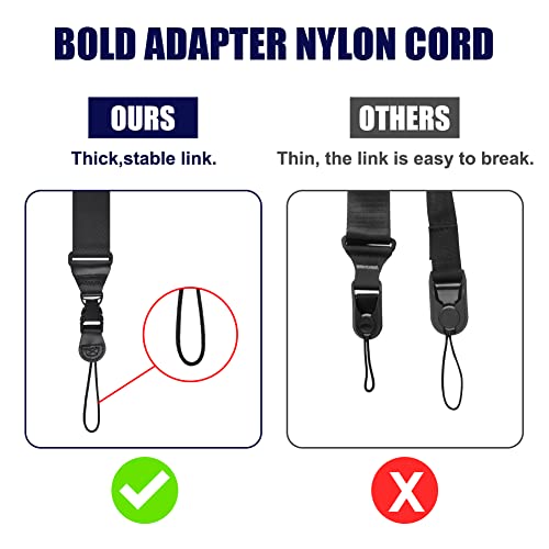 3 PACK Adjustable Shoulder Strap, Durable Nylon Neck Portable Lanyard, Suitable for iPad, iPhone, Camera, Binocular, Crossbody Laptop, Luggage Bag 24 * 12 * 2.2 cm3