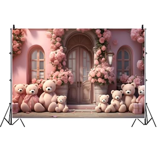 Renaiss fondo fotográfico rosa 7x5 pies para estudio miniatura 1
