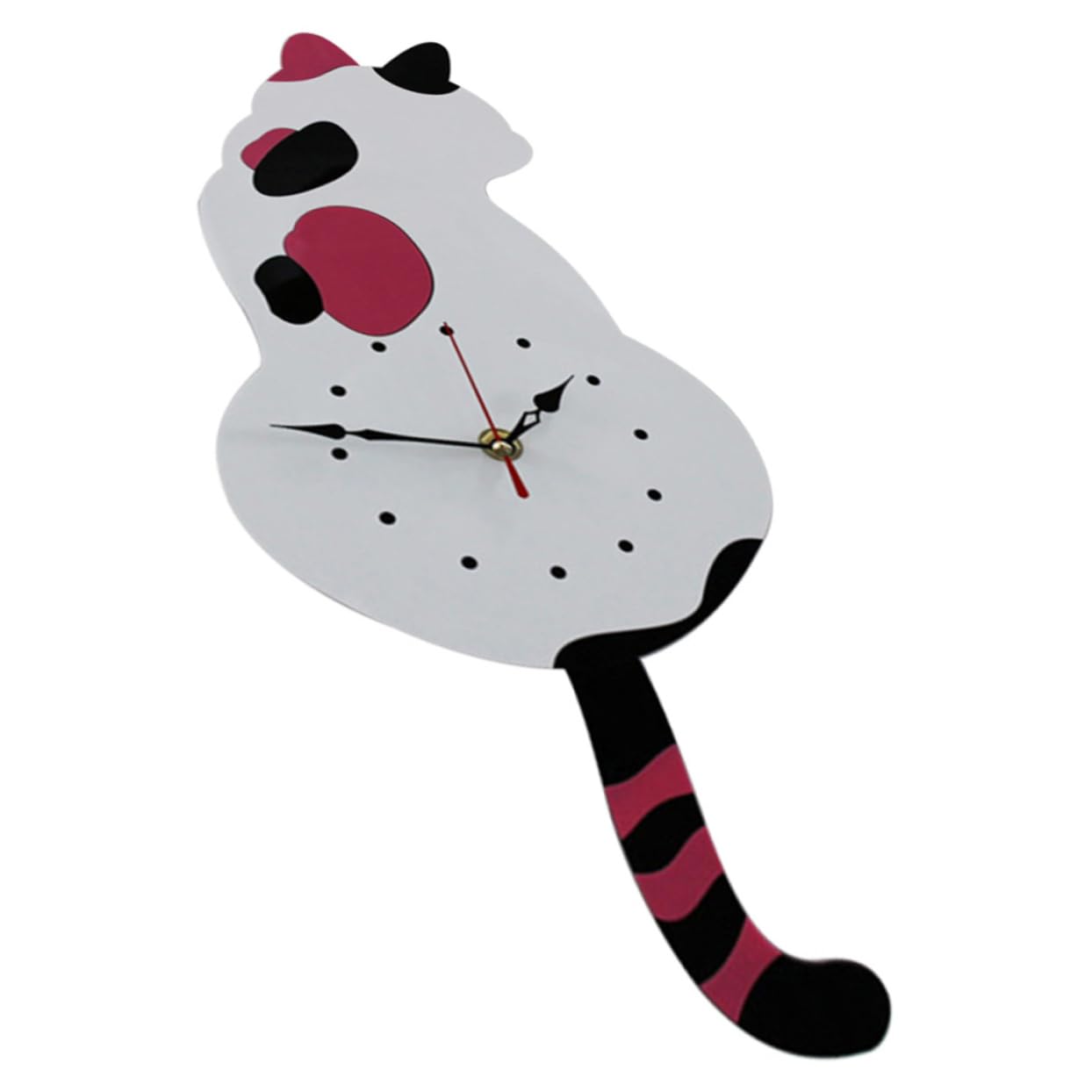 Horloge silencieuse chat sans tic-tac pour retrouver le sommeil avec style