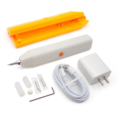 Jieoto DIY用超音波カッティングナイフ - 3Dプリント、木材、プラスチック、PCB用プレミアムハンドヘルドカッター 5枚刃