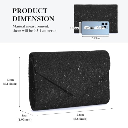 Image of UBORSE Evening Bag Lace Clutch Purse for Women Formal Elegant Envelope Wedding Party Cocktail Crossbody Shoulder Bag