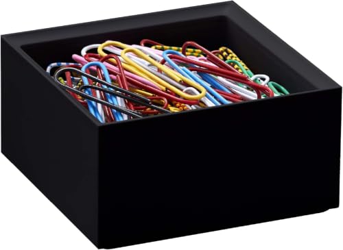 Image of Bostitch Office Konnect Desk Organizer Accessory Tray, Stacks for Desktop Storage, Black (Pack of 6)