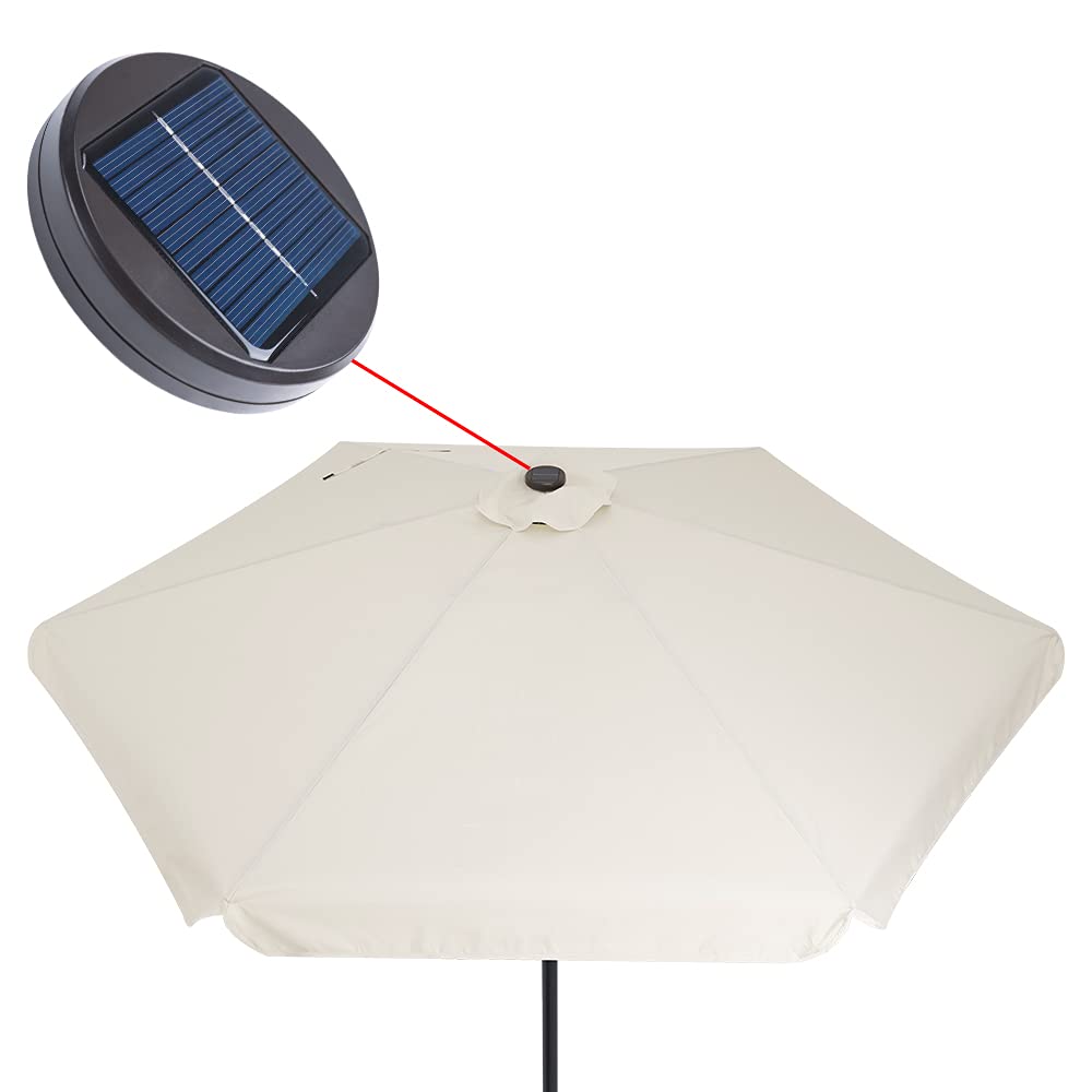 Kingsleeve Parasol Ø 330 cm Parasol en Aluminium avec manivelle Protection Solaire Jardin terrasse extérieur