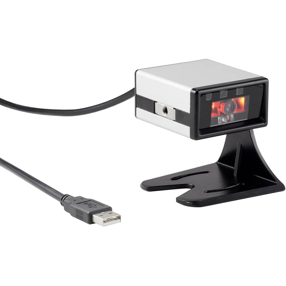 Renkforce FS5022J 2D Barcode-Scanner Kabelgebunden 2D Imager Silber, Schwarz Desktop-Scanner (Stationär) USB