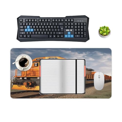 Freight Train Desk Pad Large Office Desk Mat Waterproof miniatura 4