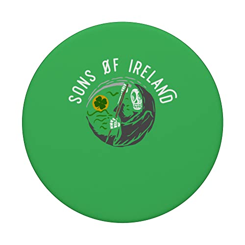 Irish - St. Patrick Sons of Ireland PopSockets Swappable PopGrip, Black - Image 3
