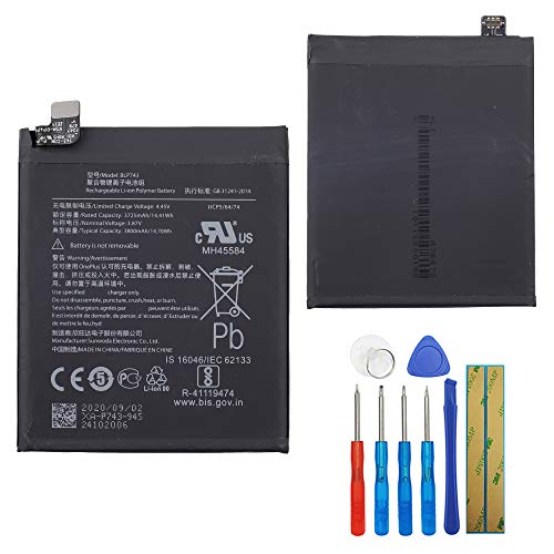 E-YIIVIIL Replacement Battery BLP743 Compatible with OnePlus 7T with Tools