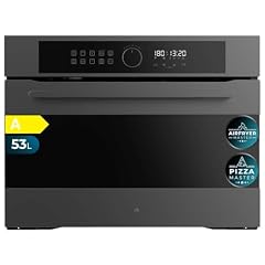 Cecotec Forno Elettrico Incasso Multifunzione 53L Bolero Hexa AF314500 Matt A. 2900 W, 11 funzioni con Airfryer Master, Pizza Master, Steam Asisst, Steam EasyClean, 3D cooking, Defrost