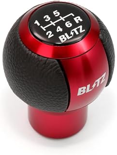 BLITZ(ブリッツ) LEATHER SHIFT KNOB HONDA RED 14018