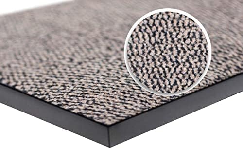 wellmax Dirt Trapper Doormats - Entrance mat, Indoor and Outdoor Absorbent Non-Slip Rug, Low Profile Barrier Mat for Front Door and Hallway (Grey, 40 x 60 cm)