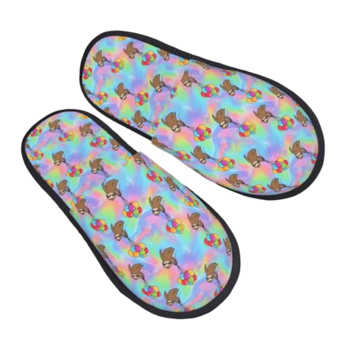 OXJOIIS Unisex Soft Lining Sloth House Slippers