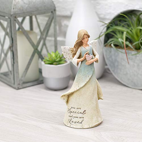 Roman Giftware Inc, Inspirational Angels Collection, 8.5" H You Are Loved Angel,Religious, Inspirational, Durable (3X3X8) #TOP1