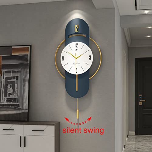 Pendule silencieuse maison grande horloge murale décorative - 7