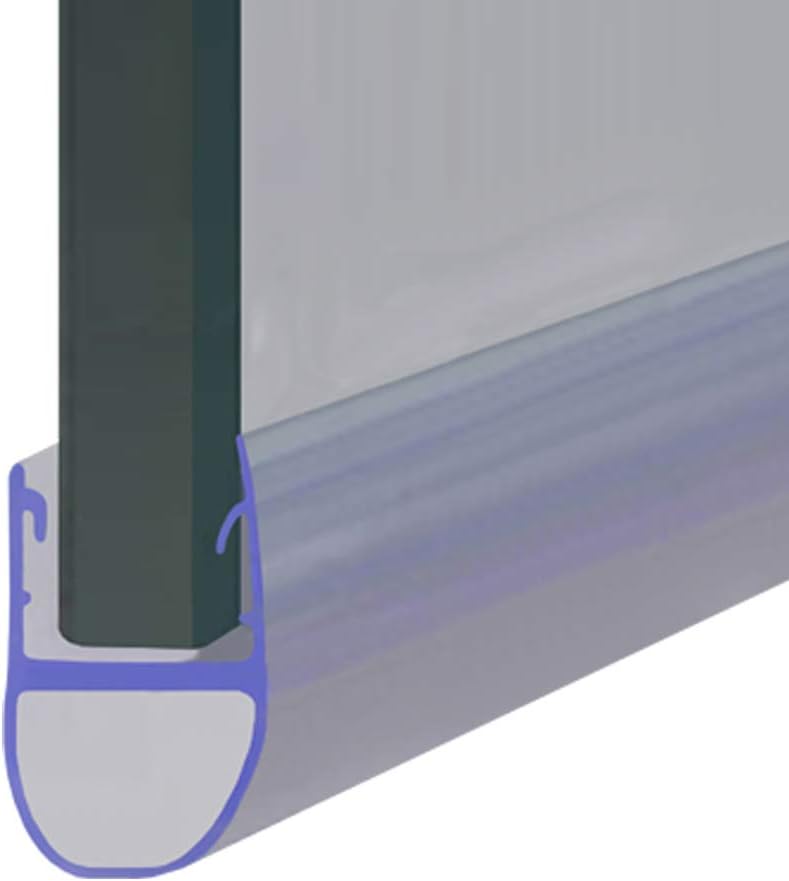 Shower Seal Seal009 for Shower Screen Doors or Panels Suitable for 8 9 or 10 mm Thick Glass Round Bubble Shape Seal for Gaps of up to 7 mm Available Lengths 80 cm 90 cm 140 cm or 2 m
