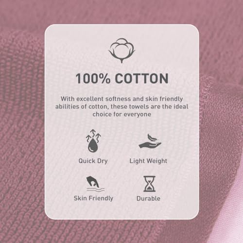 Image of MYTRIDENT Face Towel | Urban Comfort | Quick Drying | Travel Friendly | for Men /Women | 6 Pc Face Towel (30 cm x 30 cm) | 100% Cotton 450 GSM - Wine Red