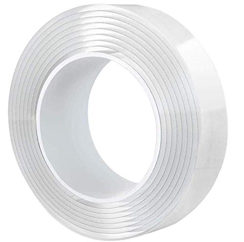 Clear Nano Tape 9.84 Ft, Double Sided Mounting Adhesive Tape Heavy Duty for Kitchen, Wall, Photo Frame