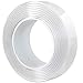Clear Nano Tape Double Sided Reusable 9.84 Ft, Non-Slip Carpet Tape Removable, Gel Grip Adhesive Tape Washable Traceless for Photos Wall