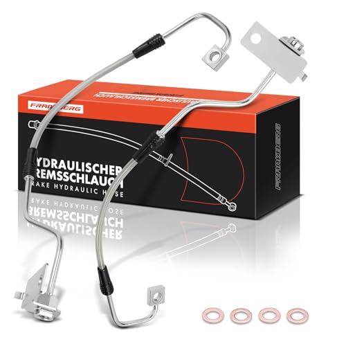 Image of Frankberg 2x Brake Hose Hydraulic Compatible with S-Type II X200 3.0 V6 2.7 D 2.5 V6 2003-2007 Replace# XR843131