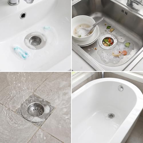 Coladores de acero inoxidable para desagüe de lavabo 3 pcs miniatura 7
