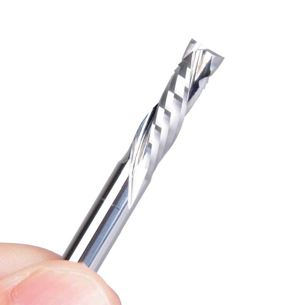 6X25mm Spiral Carbide Mill Tool Cutters UP Down Cut Two Flutes CNC Router Bit Compression Wood End Cutter Bits
