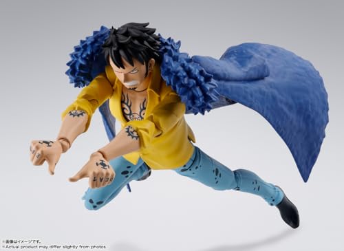 Image of TAMASHII NATIONS Pvc Abs - One Piece - Trafalgar Law -The Raid on Onigashima-, Bandai Spirits S.H.Figuarts Action Figure, 6.4 x 11.2 Cm | One Piece 6 Inch Action Figure S.H. Figuarts - Trafalgar Law