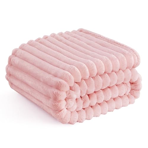 Bedsure Pink Throw Blanket
