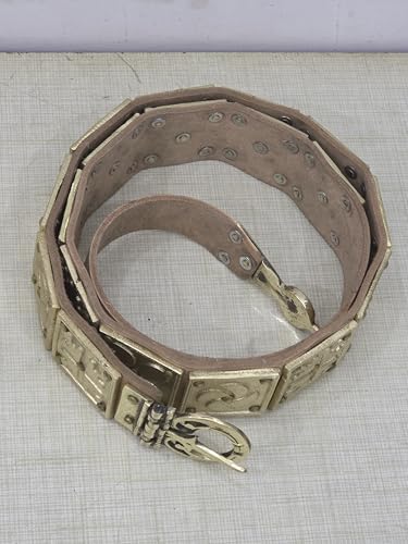 Cinturón medieval romano funcional de cuero para disfraces de cosplay 6