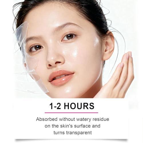 Bio-Collagen Real Deep Mask 5er Pack, Kollagen Hydrogel Gesichtsmaske, Feuchtigkeitsspendend, Porenverfeinerung, Faltenbehandlung, Hautstraffung