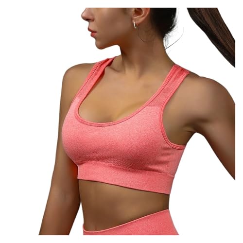 Soutien-Gorge de Sport Sexy Rouge S/M Contre la Transpiration