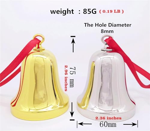 Juppe JUPPE-2021-1 2024 Silver Engraved It'S A Wonderful Life Christmas Bell Ornaments For Christmas Tree Wedding Anniversary Decoration Pendants thumb #4