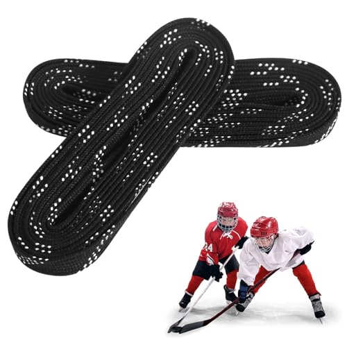 YGKYMVW Profi Schnürsenkel für Eishockey Schlittschuhe, 96 Zoll Gewachste...