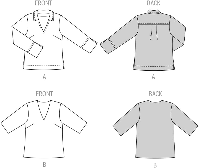 Burda Style 5665 Sewing Pattern for Misses Blouses