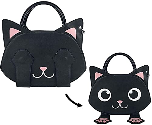 Lost Queen Women's Peek-a-Boo Purse Bag of Tricks Cat Handbag