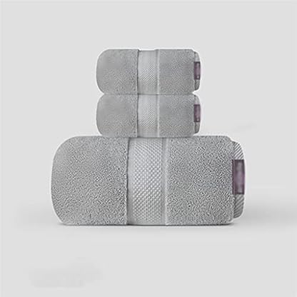 QTYQWC Badetuch, 3-teiliges Set, weiblich, Reine Baumwolle, für Erwachsene, großes saugfähiges, verdicktes, gewickeltes Handtuch, männlich (Farbe: B, Größe: wie abgebildet) (A wie abgebildet) (A wie