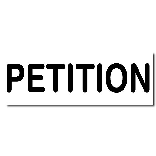Tampon en caoutchouc Petition avec empreinte haute précision