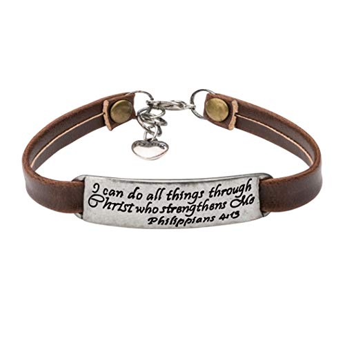 Empower Jewelry Gift Christian Saying Bible Verse Quotes Engraved I Can Do All