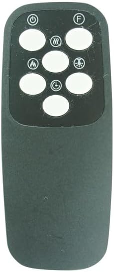 Generic Remote Control for A Plus Life LifePlus GD9315BCW-3 GD9315BCW-2J GD9315BCW-5JA CH-1500 Electric Fireplace Infrared Heater, black