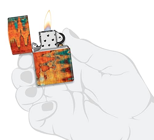 Zippo Orange Brush Strokes 540 Color Pocket Lighter by Zippo - Image 6