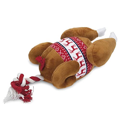 Beeztees K&BZ Spielzeug für Hund Plüschtier Weihnachten Truthahn