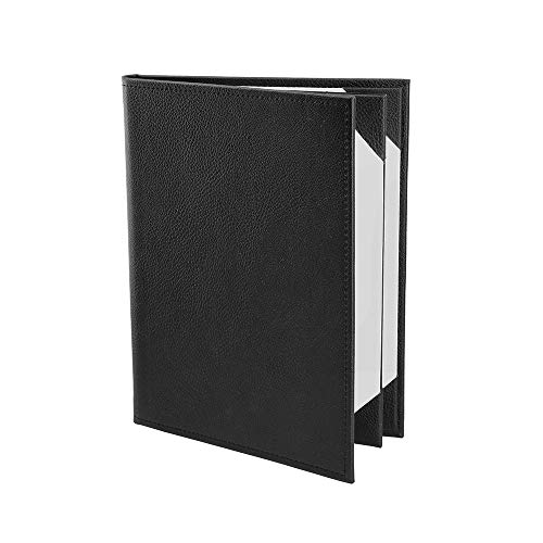 Menu Covers Made of Premium Faux Leather (10-Pack) - 8.5