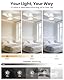 Airwit 71cm Deckenventilator mit Beleuchtung Leise, Klein Deckenventilator mit Licht und Fernbedienung, LED Deckenleuchte mit Ventilator für Schlafzimmer Wohnzimmer Küche, Umkehrbarer DC Motor