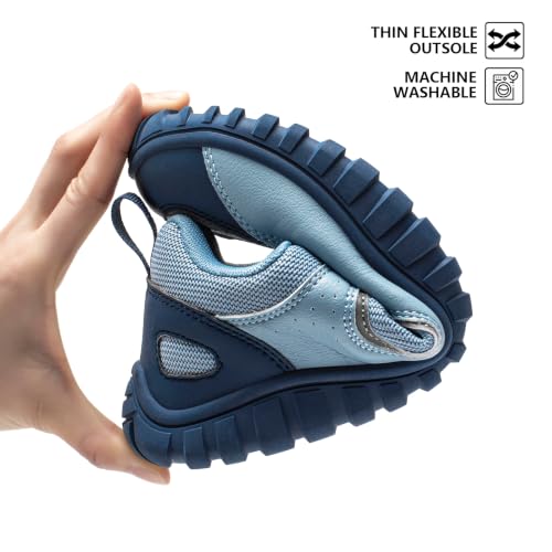 Image of HOBIBEAR Unisex Barefoot Shoes, Wide Toe Box, Lightweight Walking Sneakers | Roomy Toe Box,No Arch Support,Breathable Canvas,Flexible Non-Slip Sole,Machine Washable,Lace-Up,Walking,Daily Wear