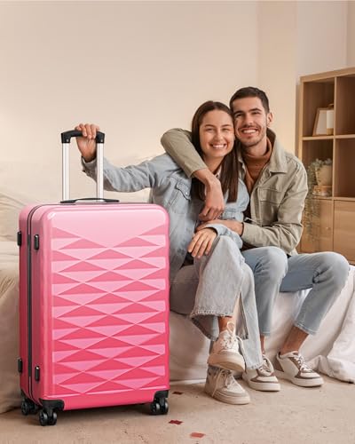 Suitour Carry on Suitcase Airline Approved, Hardside Lightweight Rolling Luggage for Women (20" Carry-on)2