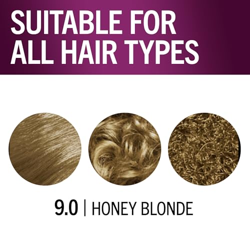 Schwarzkopf Keratin Permanent Hair Dye Cream, 9.0 Honey Blonde, Professional Quality Color for Up to 100% Gray Coverage, Bond Enforcing System