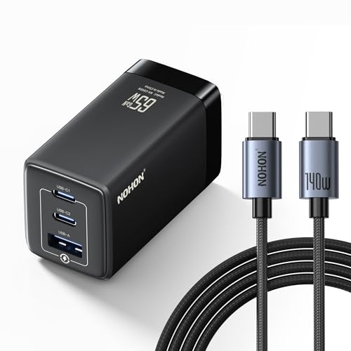 Amazon | NOHON 65W GaN Type-C 急速充電器：小型 軽量 PD3.0 USB-C
