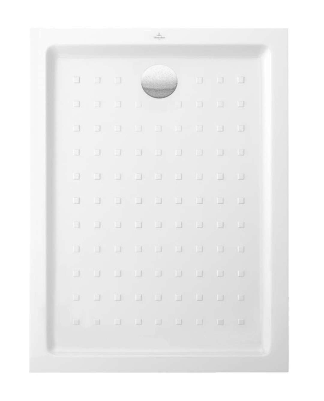 Villeroy & Boch O.Novo Plus Receveur de douche – blanc, 100 x 80 x 6 cm, surface bombée