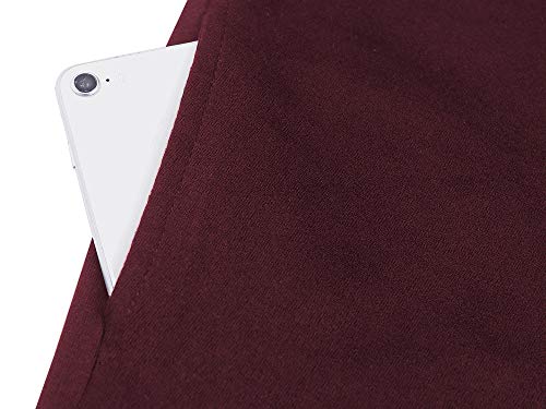Poriff Long Sleeved Hooded Cardigan Men Large Cardigan Trench Coat For Men Wine Red Xxl #TOP4